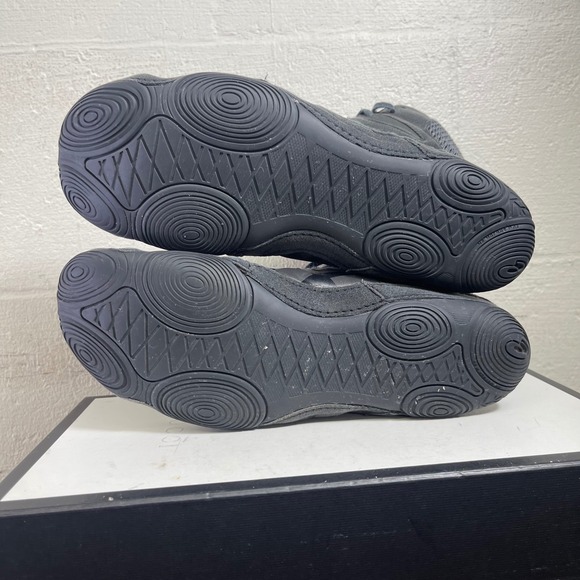 Asics Snapdown 3 1081A031 Black Gray Wrestling Shoes Lace up Men's 12.5 Wide - Picture 10 of 10